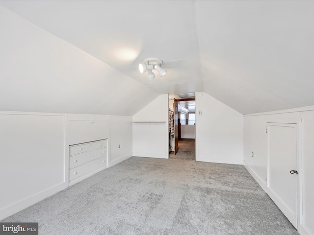 135 Hoover St, Schuylkill Haven, PA 17972 - additional living space with vaulted ceiling, carpet floors, and baseboards