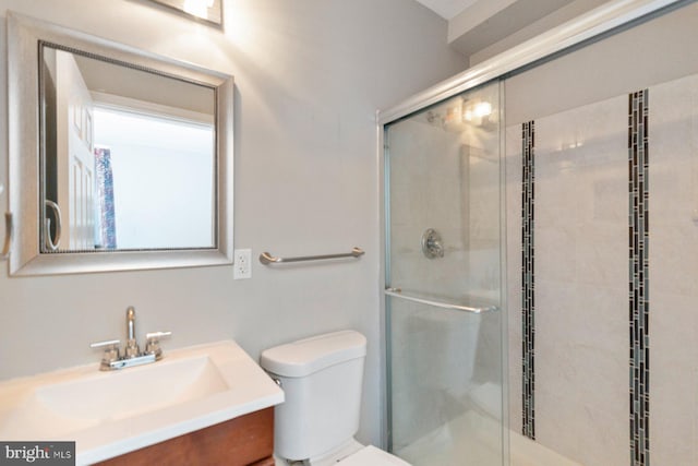 3327 Richmond Ave, Baltimore, MD 21213 - full bathroom with toilet, vanity, and a shower stall