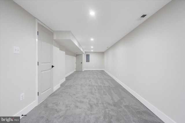 724 E 21st St, Baltimore, MD 21218 - finished below grade area featuring carpet, recessed lighting, and baseboards