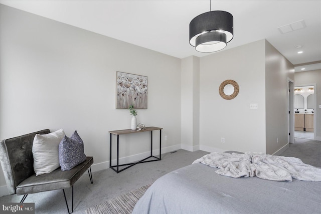 724 E 21st St, Baltimore, MD 21218 - bedroom with carpet, baseboards, and recessed lighting