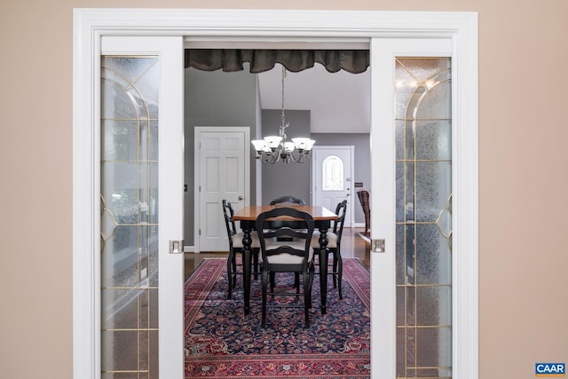 716 Preddy Creek Rd, Barboursville, VA 22923 - dining space featuring a chandelier