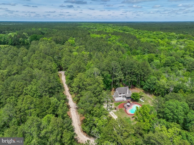 3532 Tall Pines Ln, Snow Hill, MD 21863 - view of property location featuring a heavily wooded area and a pool area