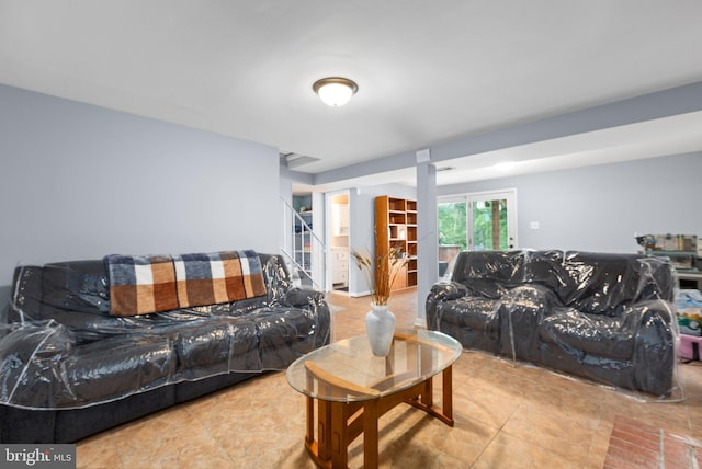 1704 Horner Rd, Woodbridge, VA 22191 - living room featuring tile patterned flooring