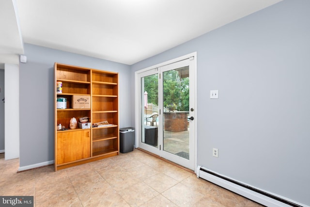 1704 Horner Rd, Woodbridge, VA 22191 - unfurnished office with baseboard heating and baseboards