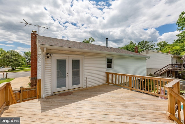 1704 Horner Rd, Woodbridge, VA 22191 - deck with french doors