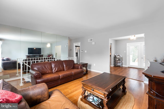 1704 Horner Rd, Woodbridge, VA 22191 - living area with wood finished floors and baseboards