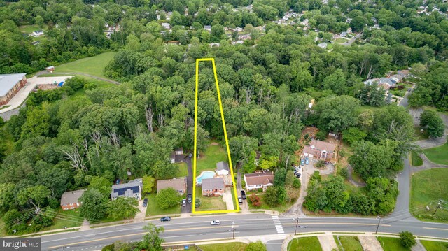 1704 Horner Rd, Woodbridge, VA 22191 - aerial view of residential area with property parcel outlined