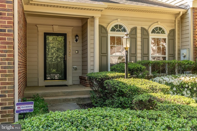 1908 Golden Morning Dr Unit 38, Bowie, MD 20721 - doorway to property featuring a shingled roof and brick siding