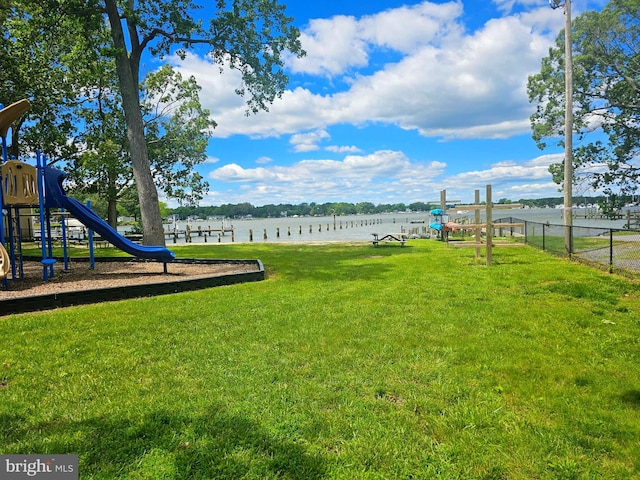 4911 Lerch Dr, Shady Side, MD 20764 - view of yard with a water view