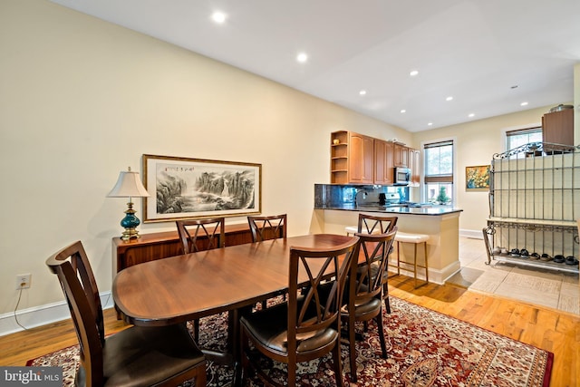 1812 Fairmount Ave, Philadelphia, PA 19130 - dining space with light wood-type flooring and recessed lighting