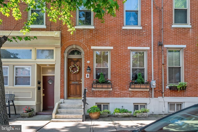 1812 Fairmount Ave, Philadelphia, PA 19130 - property entrance with brick siding