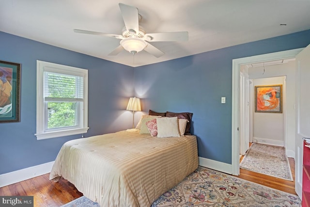 20 Oberlin Ave, Swarthmore, PA 19081 - bedroom with attic access, wood finished floors, and baseboards