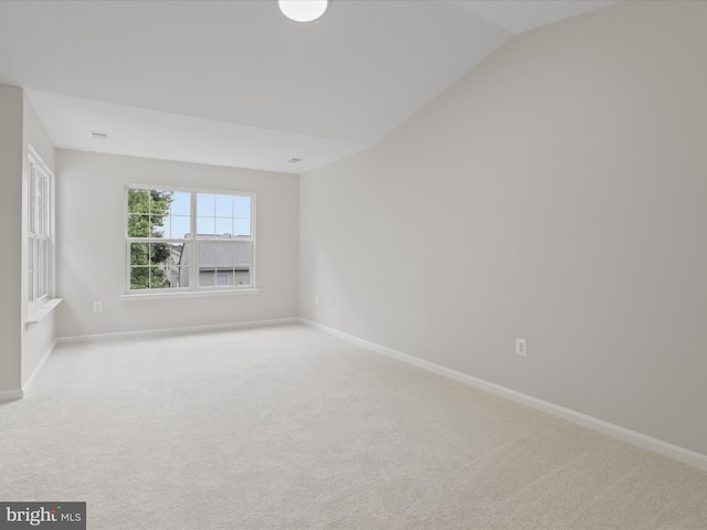 14282 Newbern Loop, Gainesville, VA 20155 - carpeted spare room featuring baseboards and lofted ceiling