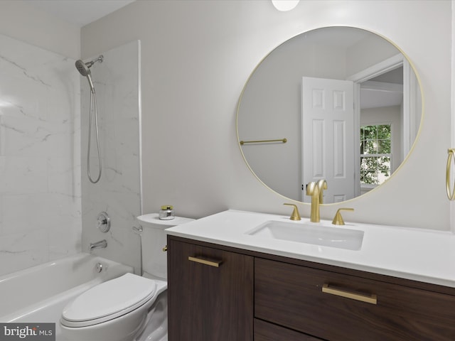 14282 Newbern Loop, Gainesville, VA 20155 - full bathroom featuring vanity, toilet, and shower / tub combination