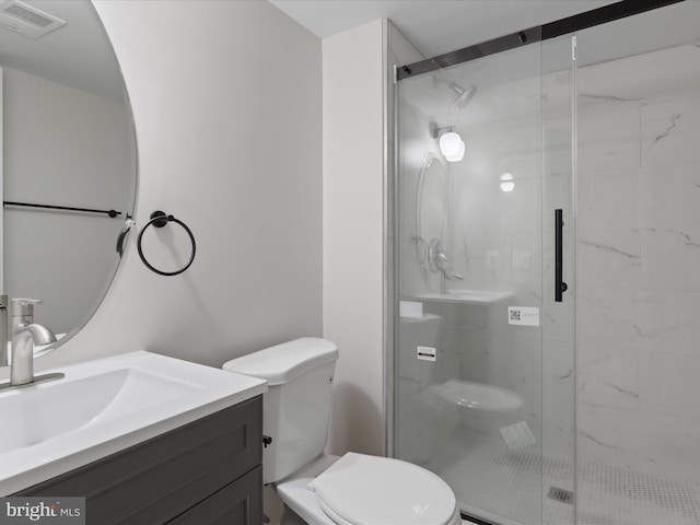 14282 Newbern Loop, Gainesville, VA 20155 - full bath featuring toilet, vanity, and a marble finish shower