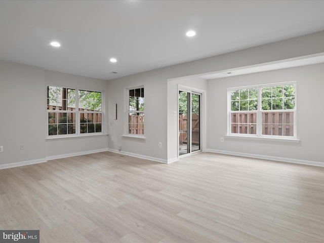 14282 Newbern Loop, Gainesville, VA 20155 - unfurnished room featuring baseboards, recessed lighting, and light wood-type flooring