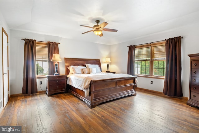 25 Warm Breeze Ct, Hanover, PA 17331 - bedroom featuring hardwood / wood-style floors, baseboards, and ceiling fan