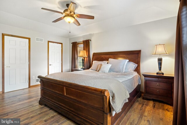 25 Warm Breeze Ct, Hanover, PA 17331 - bedroom with dark wood-type flooring, baseboards, and ceiling fan