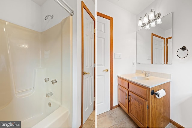 25 Warm Breeze Ct, Hanover, PA 17331 - full bath featuring vanity,  shower combination, and baseboards