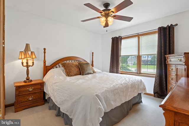 25 Warm Breeze Ct, Hanover, PA 17331 - bedroom featuring light carpet, baseboards, and a ceiling fan