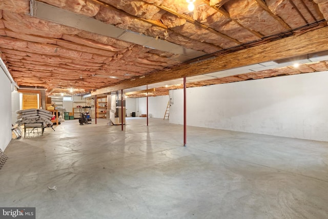 25 Warm Breeze Ct, Hanover, PA 17331 - unfinished below grade area featuring heating unit and stairway