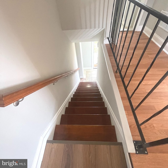 8528 Chestnut Oak, Baltimore, MD 21234 - stairway featuring baseboards