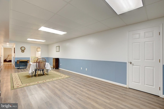 2119 Saint Heather Ln, Gambrills, MD 21054 - sitting room with a drop ceiling, wood finished floors, and baseboards