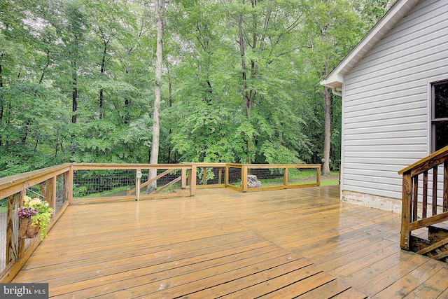 2119 Saint Heather Ln, Gambrills, MD 21054 - wooden terrace featuring a forest view