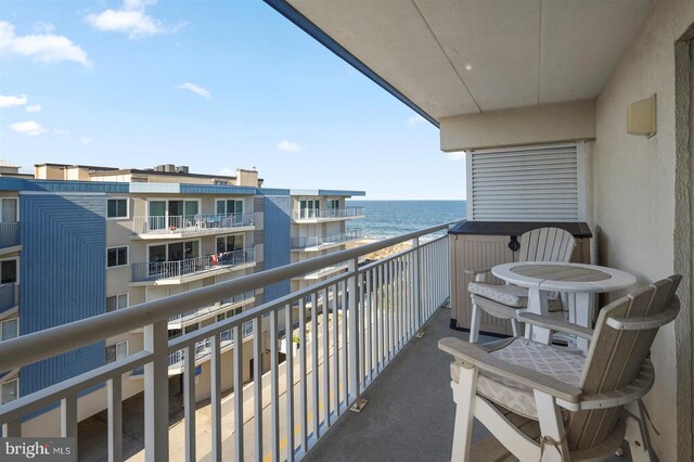 3801 Atlantic Ave Unit 517, Ocean City, MD 21842 - balcony featuring a water view