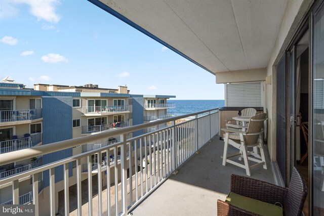 3801 Atlantic Ave Unit 517, Ocean City, MD 21842 - balcony featuring a water view