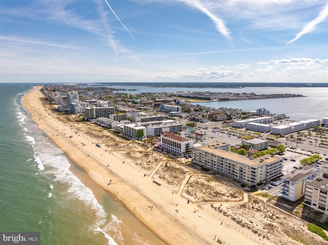 3801 Atlantic Ave Unit 517, Ocean City, MD 21842 - bird's eye view of waterfront with a beach