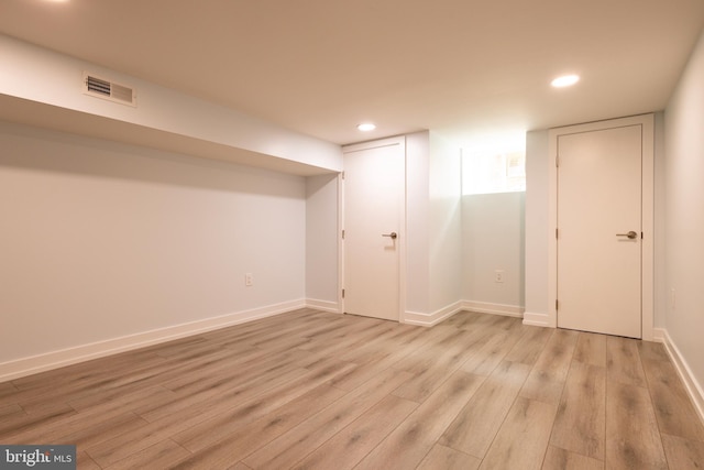 2039 S Cleveland St, Philadelphia, PA 19145 - finished basement featuring light wood finished floors, recessed lighting, and baseboards