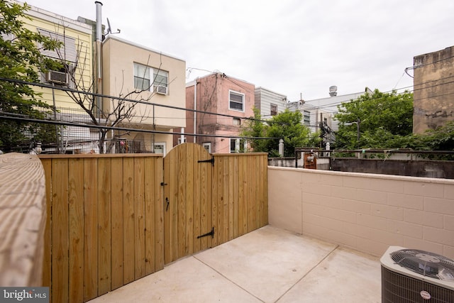 2039 S Cleveland St, Philadelphia, PA 19145 - view of patio featuring a gate and cooling unit