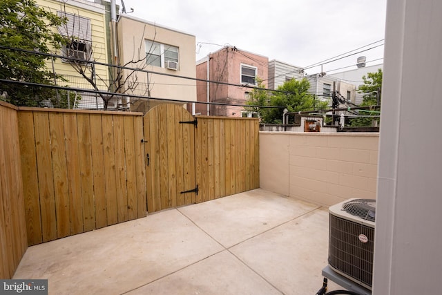 2039 S Cleveland St, Philadelphia, PA 19145 - view of patio / terrace featuring a gate and central AC