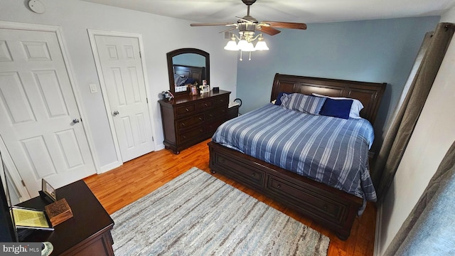 14 Curry Ln, Horsham, PA 19044 - bedroom featuring light wood finished floors, baseboards, and a ceiling fan