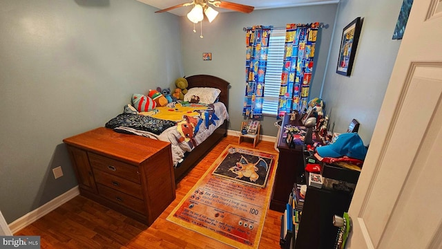 14 Curry Ln, Horsham, PA 19044 - bedroom featuring wood finished floors, baseboards, and a ceiling fan