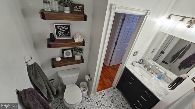 14 Curry Ln, Horsham, PA 19044 - bathroom featuring vanity, toilet, and tile patterned floors