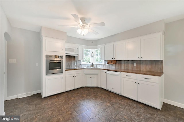 1803 Dubs Church Rd, Hanover, PA 17331 - kitchen featuring dishwasher, stainless steel oven, tasteful backsplash, and a sink