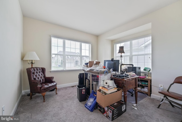 5544 Old Colony Ct, White Plains, MD 20695 - office area featuring carpet floors and baseboards
