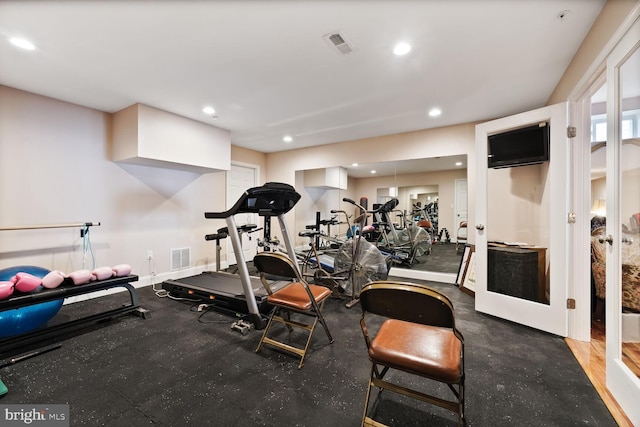 5544 Old Colony Ct, White Plains, MD 20695 - exercise area featuring recessed lighting and baseboards