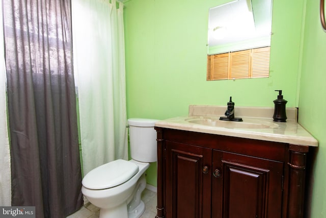713 Worthington Dr, Warminster, PA 18974 - bathroom featuring vanity, toilet, and tile patterned floors
