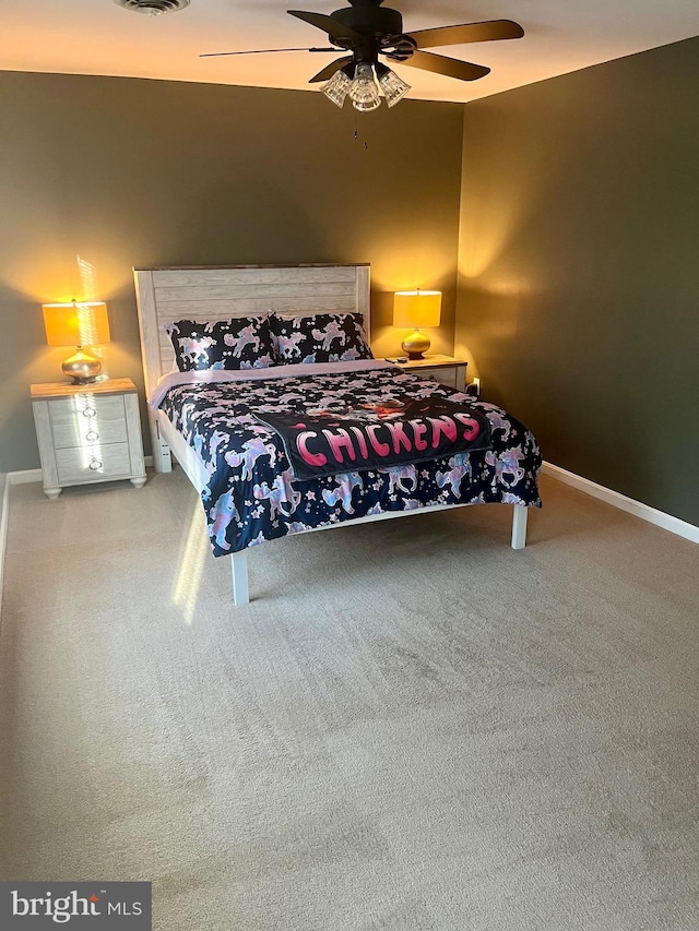 19 Zanella Dr, Emmitsburg, MD 21727 - bedroom featuring carpet, baseboards, and ceiling fan