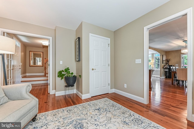 205 Mallard Dr, Stevensville, MD 21666 - living area featuring wood finished floors and baseboards
