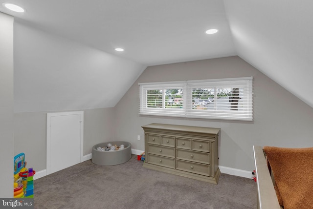 15 Wildflower Rd, Levittown, PA 19057 - bonus room featuring lofted ceiling, recessed lighting, carpet flooring, and baseboards