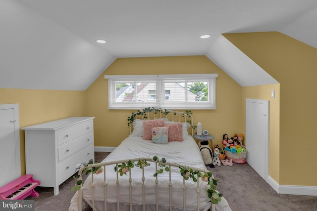 15 Wildflower Rd, Levittown, PA 19057 - carpeted bedroom featuring lofted ceiling and baseboards