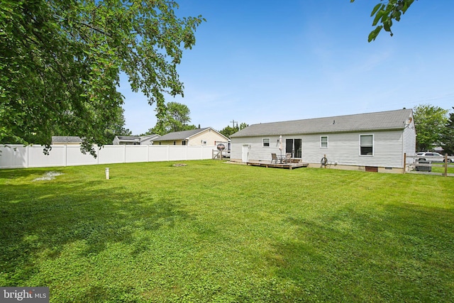 1838 Sherman Dr, Chester, MD 21619 - back of house featuring a wooden deck and crawl space