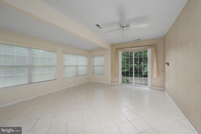 5 Keswick Ct, Mount Laurel, NJ 08054 - empty room with ceiling fan, baseboards, and light tile patterned floors