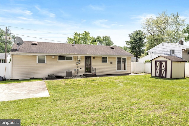 11 Langdon Rd, Burlington, NJ 08016 - rear view of property with a patio, roof with shingles, and central AC unit