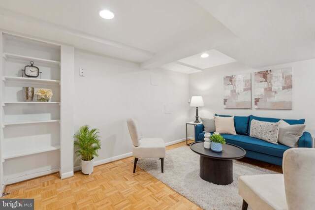 8404 Galveston Rd, Silver Spring, MD 20910 - living area with recessed lighting and baseboards