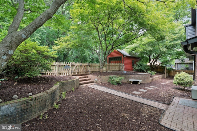 8404 Galveston Rd, Silver Spring, MD 20910 - fenced backyard with an outbuilding